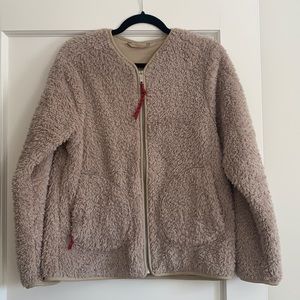 Lululemon Brown Sherpa zip front jacket